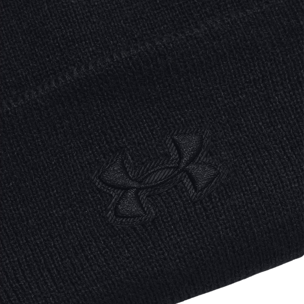 Berretto UNDER ARMOUR a coste nero - PERFORMANCE CUFF logo