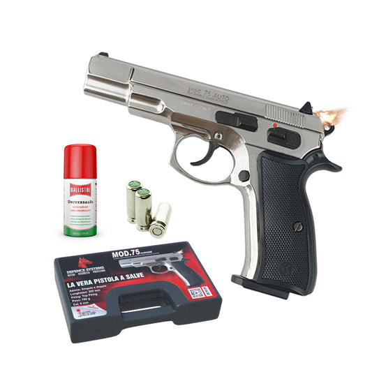 CF Firearms - Mod. 75 Pistola a salve Cal 8mm - Chrome