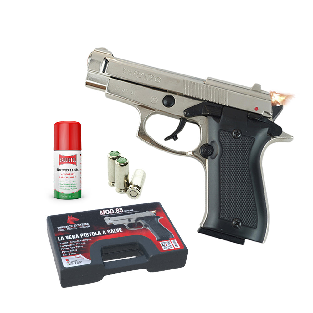 CF Firearms - Mod. 85 Pistola a salve Cal 9mm - Chrome